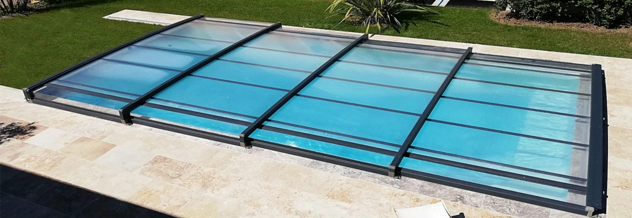 Cubierta para piscina telescĂłpica Sevilla