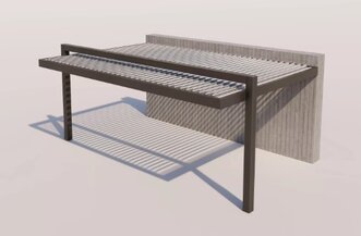 Pérgola Bioclimática modelo Sevilla 2 postes Pérgola Bioclimática modelo Sevilla 2 postes