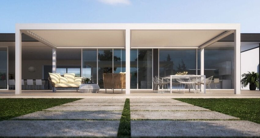 Pérgola bioclimática para jardines Pérgola bioclimática para jardines