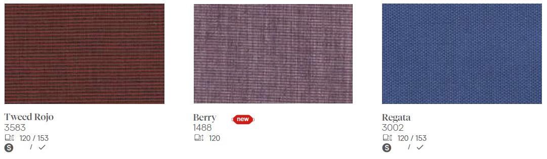 Lona tweed Rojo berry regata Sevilla