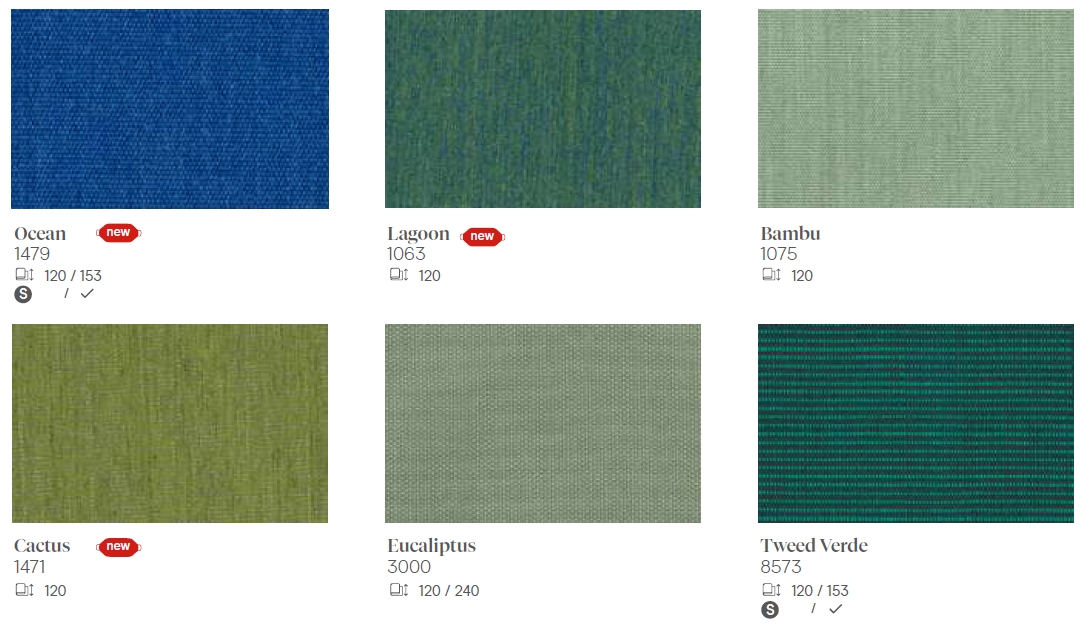 Lonas Ocean lagoon bambu cactus eucaliptus tweed verde Sevilla Lonas Ocean lagoon bambu cactus eucaliptus tweed verde Sevilla