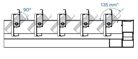 Sección Pérgola Bioclimática modelo Sevilla Sección Pérgola Bioclimática modelo Sevilla