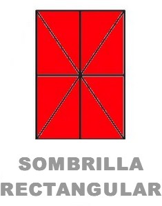Sombrilla rectangular Sevilla Sombrilla rectangular Sevilla
