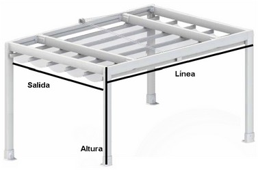 Toldo palilleria con estructura Sevilla Toldo palilleria con estructura Sevilla