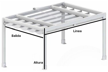 Toldo palilleria con estructura Sevilla Toldo palilleria con estructura Sevilla