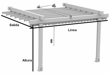 Toldo palilleria con porteria Sevilla