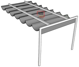 Toldo palilleria con porteria en Sevilla