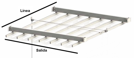 Toldo palilleria entre paredes Sevilla Toldo palilleria entre paredes Sevilla