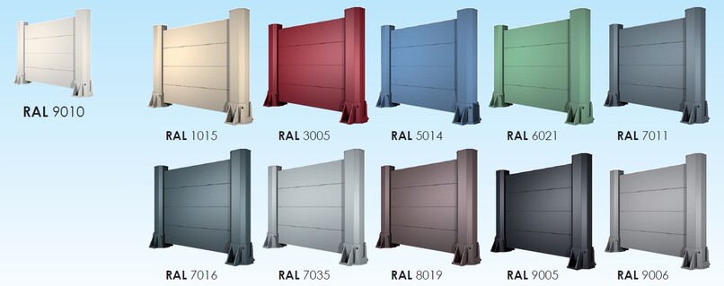 colores disponibles Vallas Vallas con lamas de aluminio Sevilla