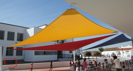 Velas triangulares parques y jardines Sevilla Velas triangulares parques y jardines Sevilla