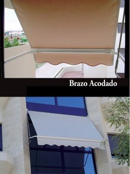 Toldo punto recto para balcones